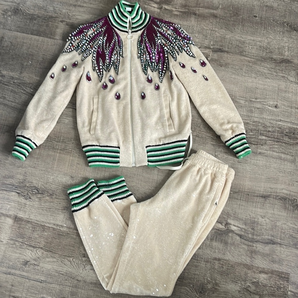 Gucci sequin jewelled track suit - Picture 3 of 15